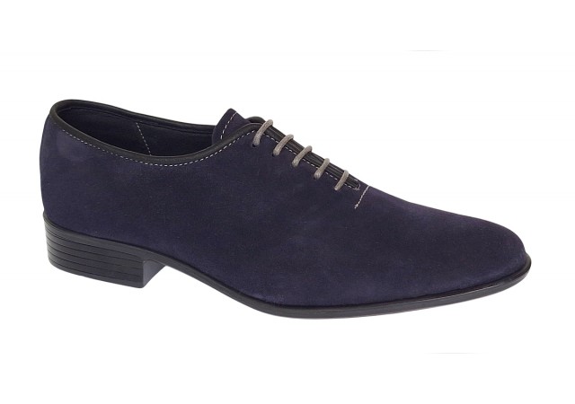 Pantofi eleganti barbati din piele naturala antilopa - Enzo Bleumarin Velur
